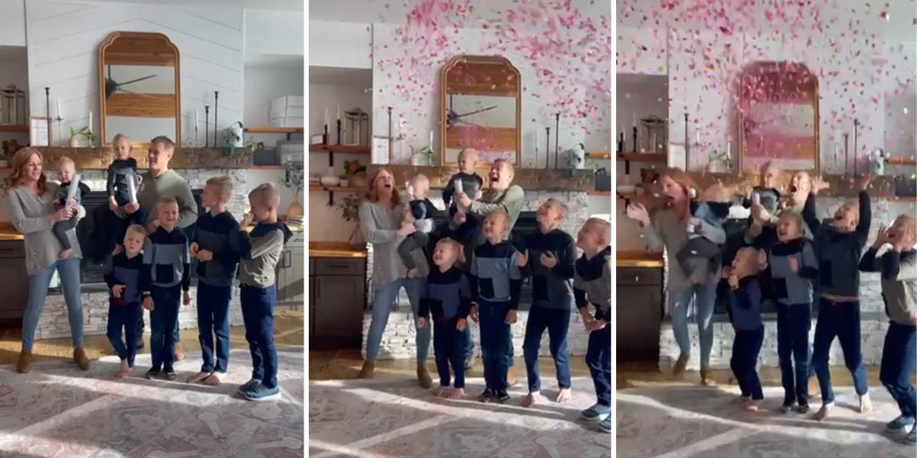 Washington family with 6 sons erupts in excitement during gender reveal of 7th child: 'Pure shock' - Vimarsana News
