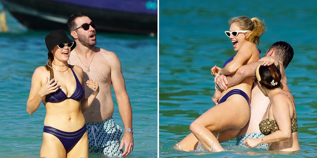 Kate Upton and Justin Verlander splash around in St. Barts after massive  New York Mets contract