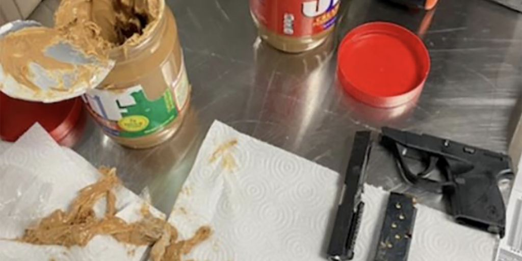 Rhode Island man tries to sneak 'artfully concealed' gun parts in peanut butter jars through TSA - Vimarsana News