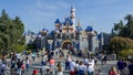 Visitors to Disneyland in front of Sleeping Beauty Castle inside Disneyland in Anaheim, CA, on Friday, September 3, 2021. - Fox News