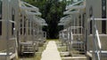 Modular barracks units used by the U.S. Army 3rd Infantry Division are shown during a tour May 1, 2008 in Fort Stewart, Georgia.