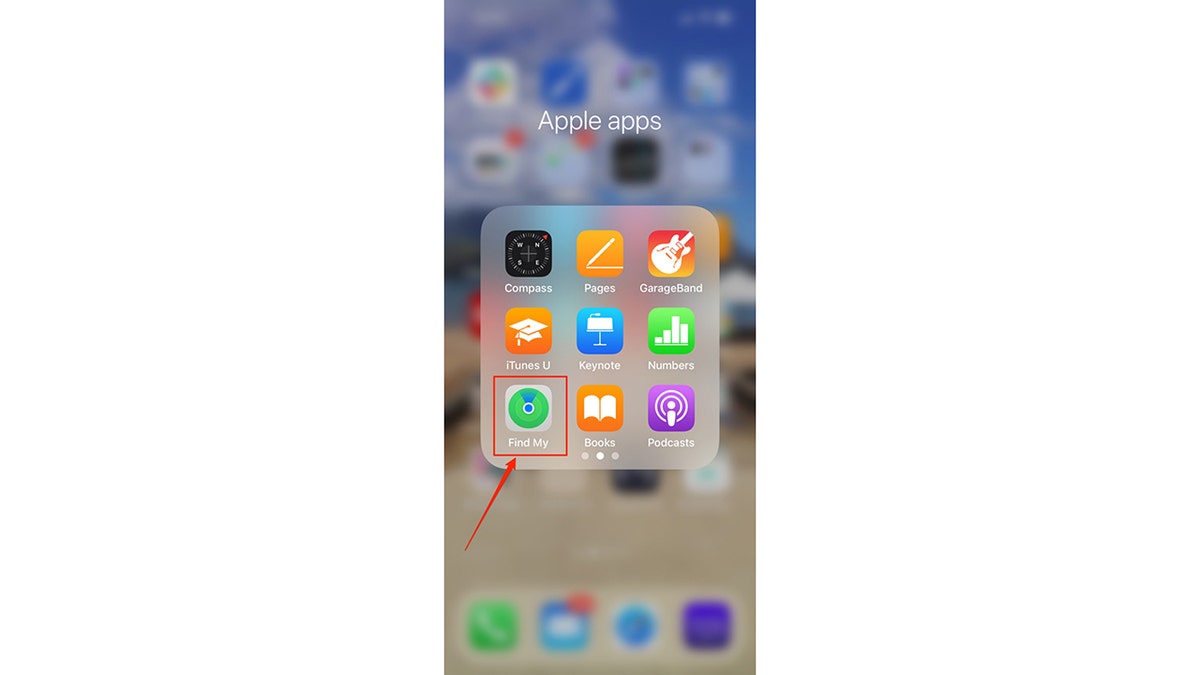 Screenshot from iPhone showing apps