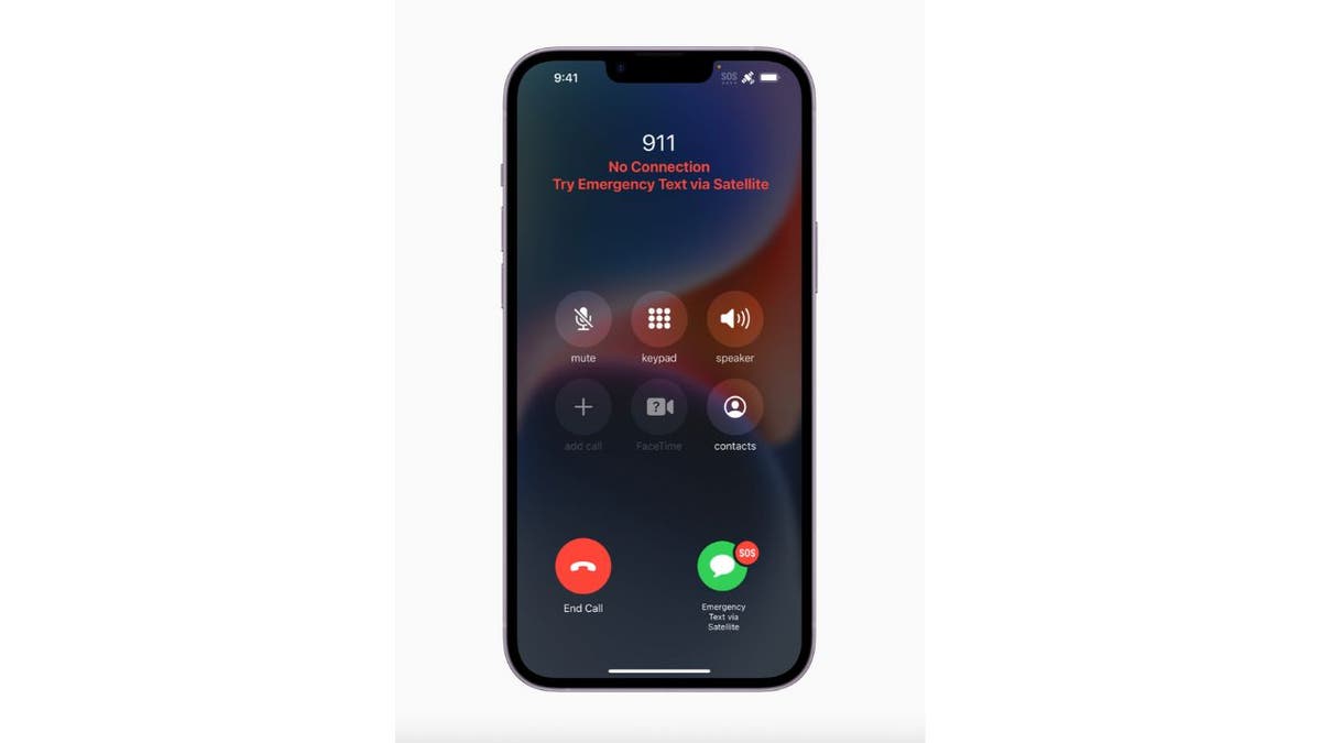 iPhone screen during a call