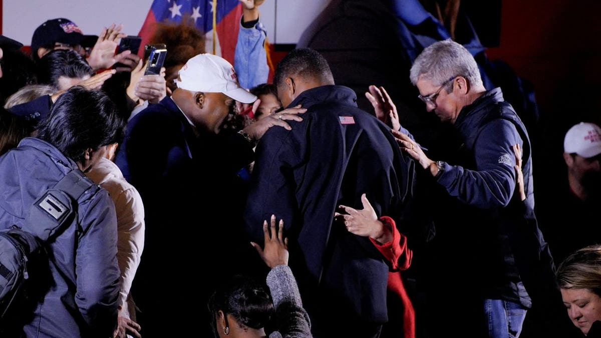 Herschel Walker at a campaign rally