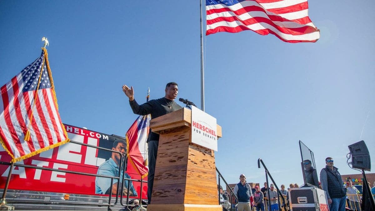 Herschel Walker campaign rally