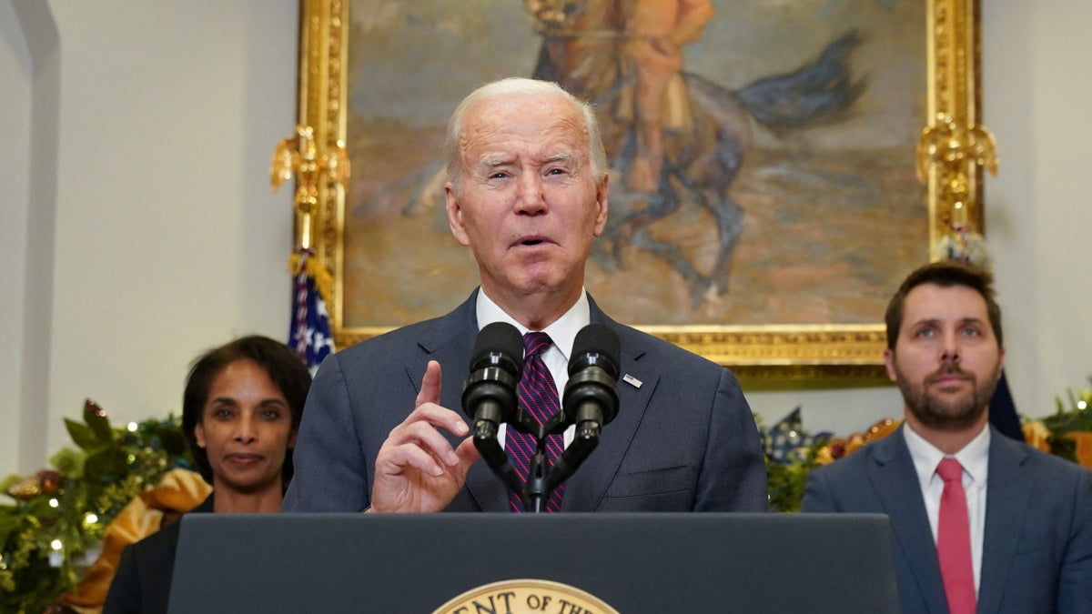 U.S. President Joe Biden speaks about inflation at the White House in Washington, U.S., December 13, 2022. REUTERS/Kevin Lamarque