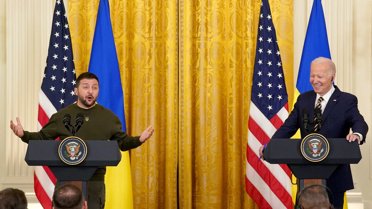 "Ukraine never asked that American soldiers fight on our land instead of us," said Zelenskyy. "I assure you that Ukrainian soldiers can perfectly operate American tanks and planes themselves."