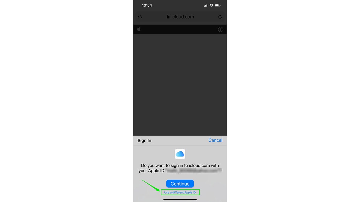 Screenshot of an iPhone screen in the "Find my iPhone" settings