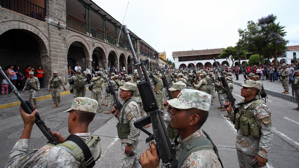 Peru military protests crackdown