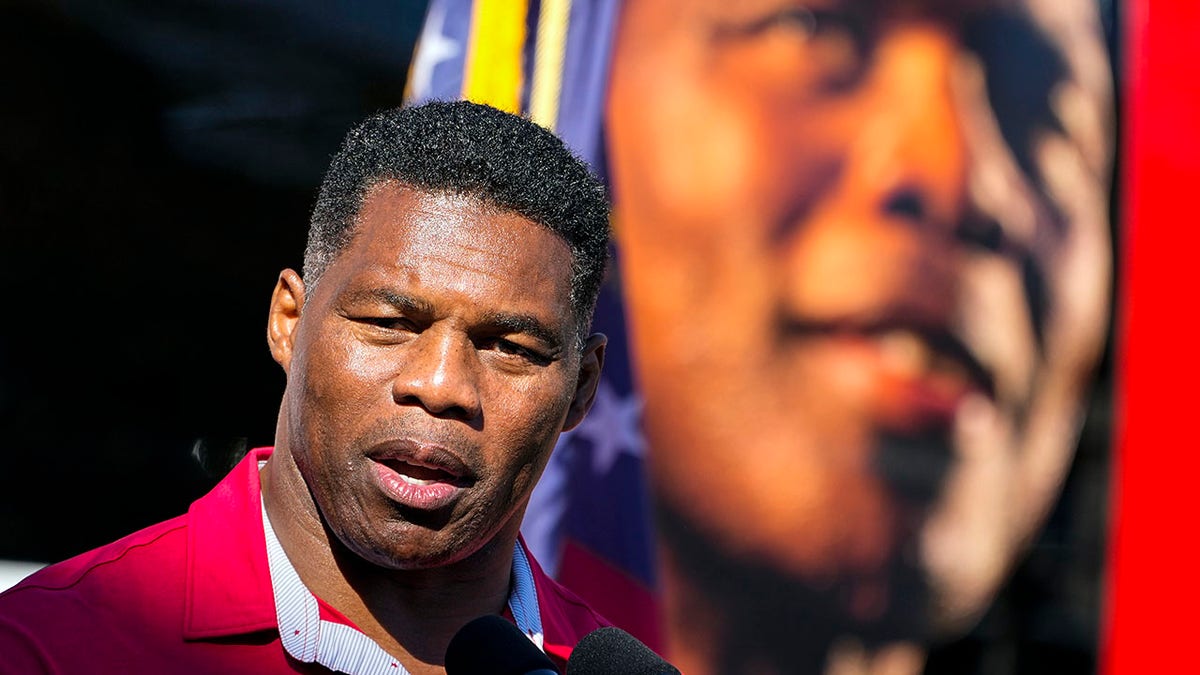 Herschel Walker at campaign rally