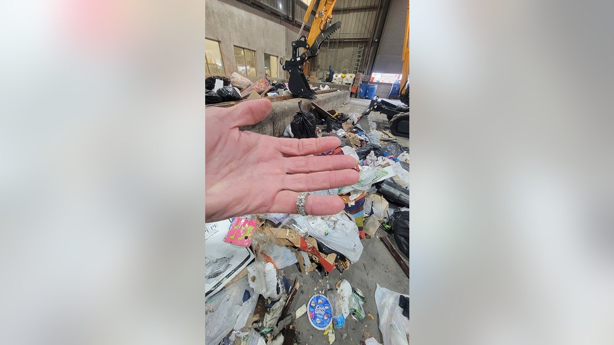 lost wedding rings found in trash
