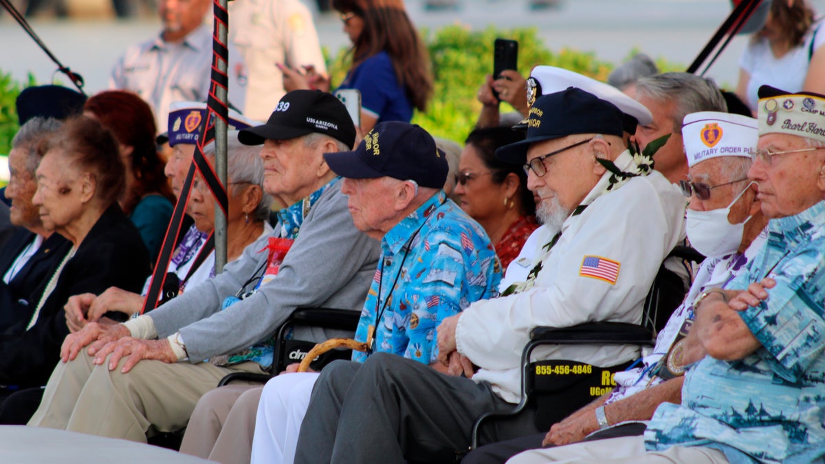 Pearl Harbor survivors and other veterans