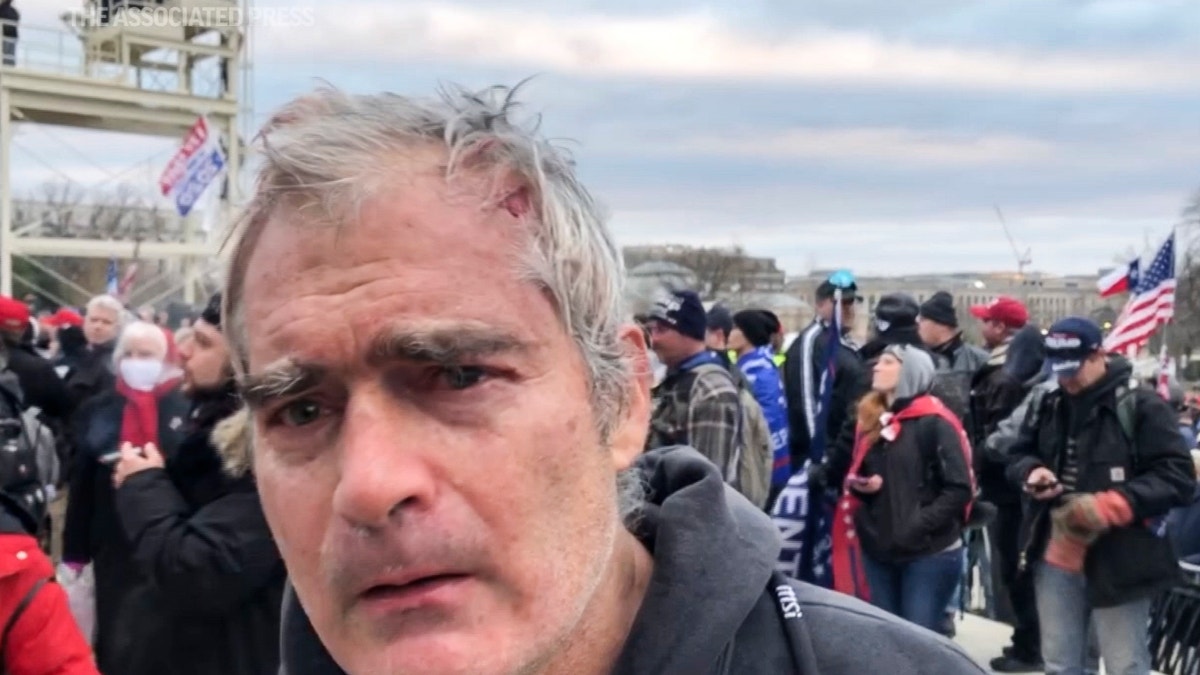Vincent Gillespie outside Capitol on Jan. 6