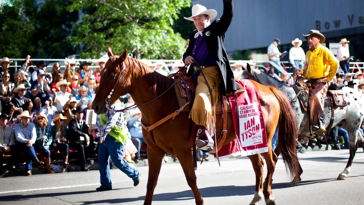 Ian Tyson on horseback