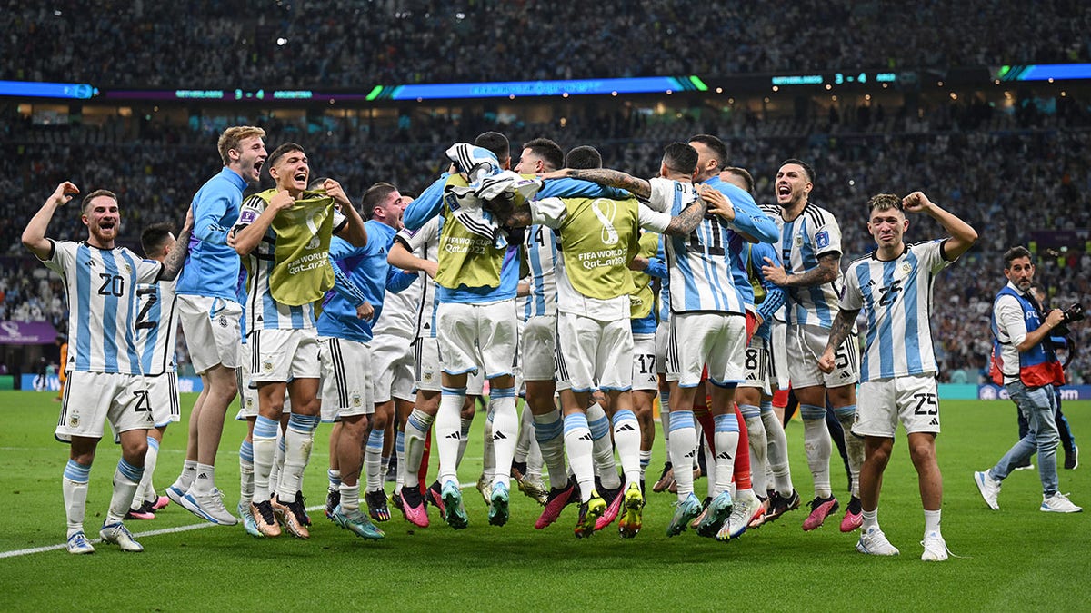 Argentina players celebrate