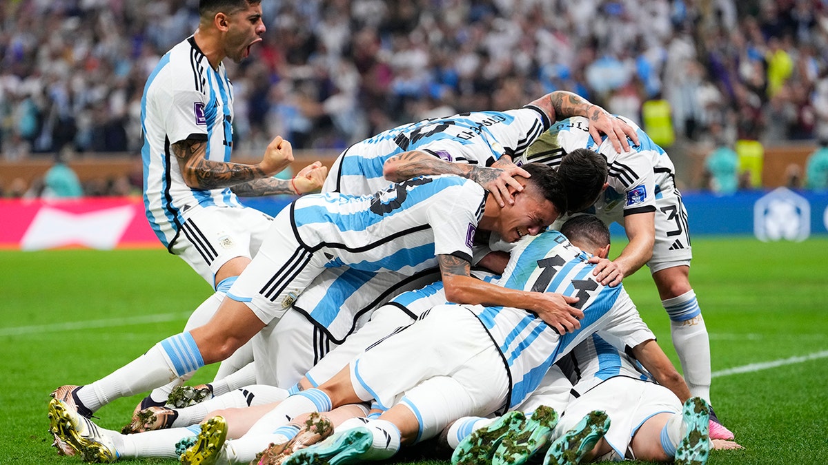 Argentina players celebrate