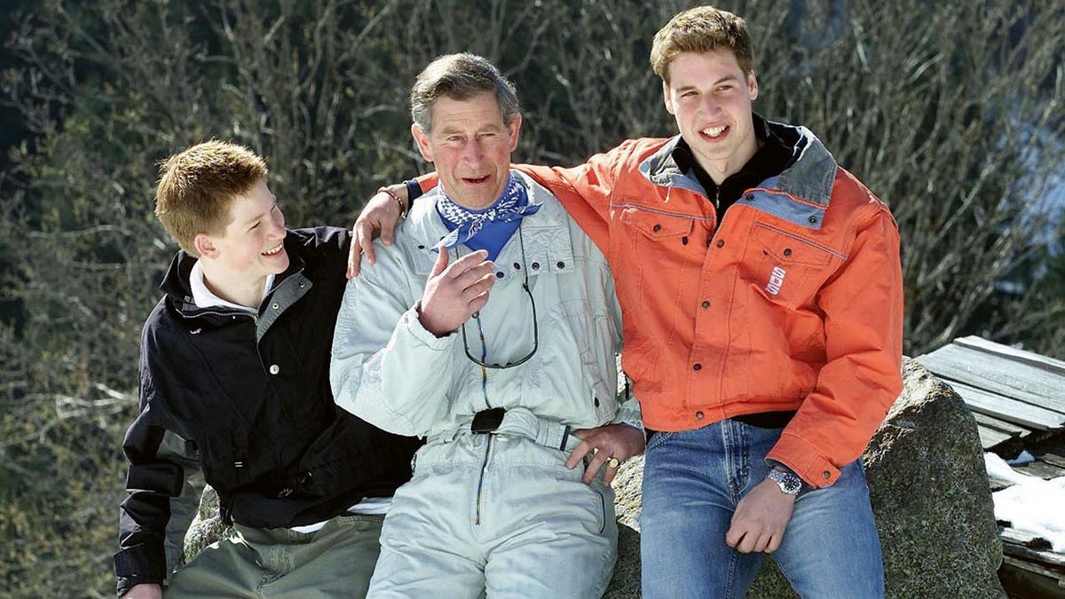 PRINCE CHARLES WITH PRINCES WILLIAM AND HARRY AT PHOTOCALL 