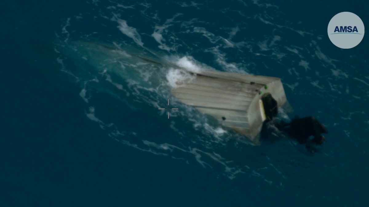 Upturned dinghy of Queensland man
