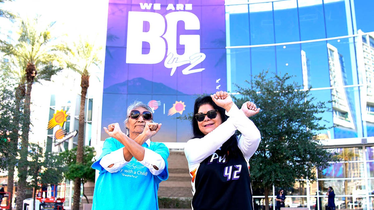 A pair of Brittney Griner supporters