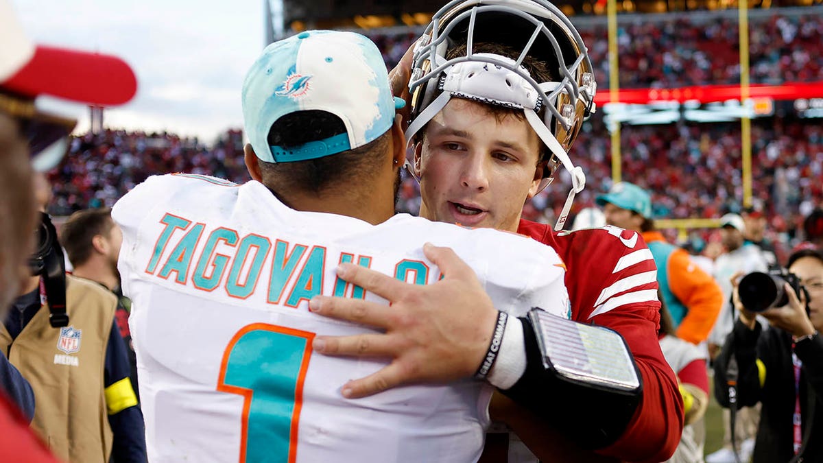 Brock Purdy meets Tua Tagovailoa