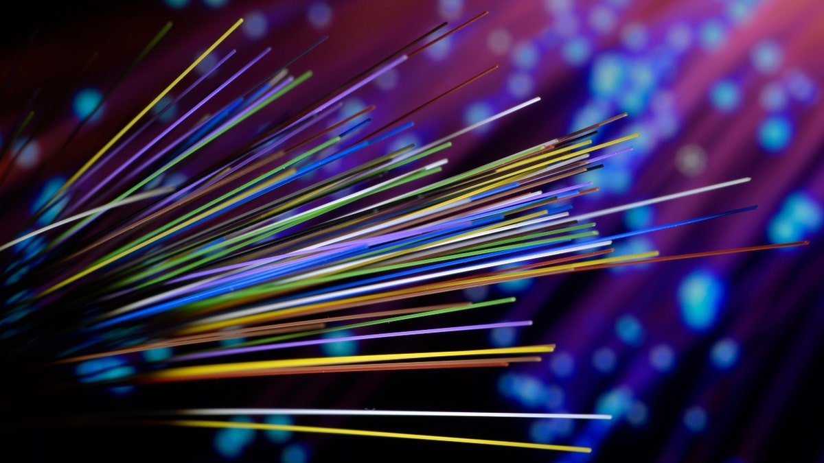 Single fibers of a fiber optic cable