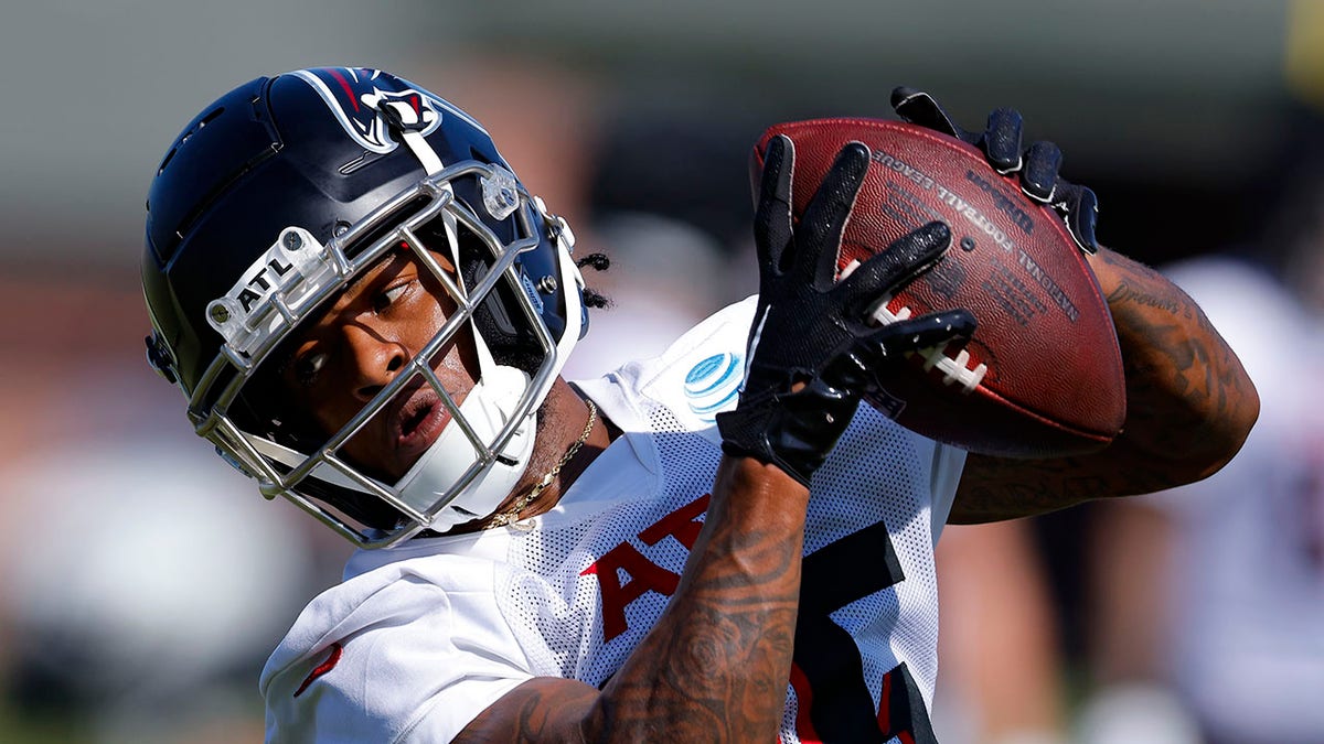 Cameron Batson during a training camp practice