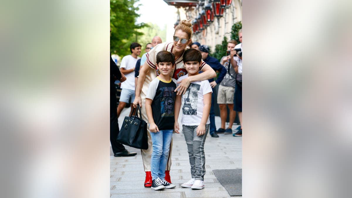 Celine Dion and her kids