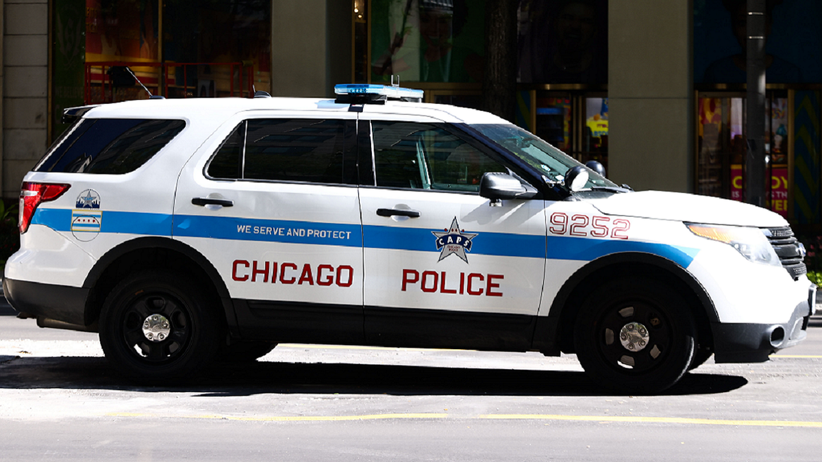 Chicago Police cruiser on street