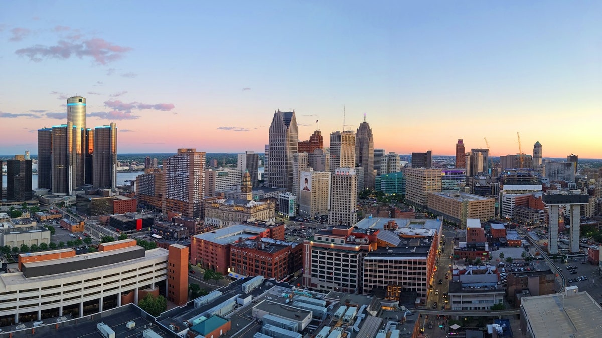 Skyline of Detroit, Michigan