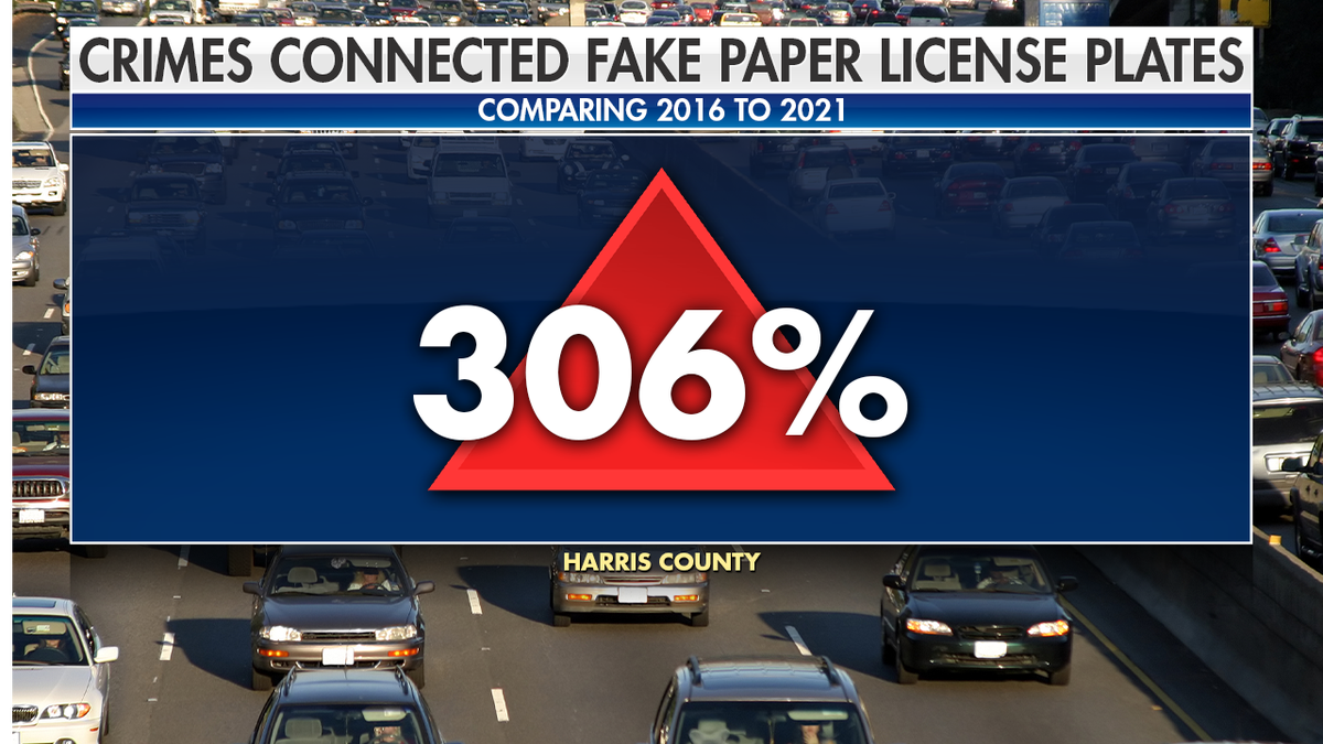 US continues to see an increase of violent crimes linked to vehicles with  fake paper license plates