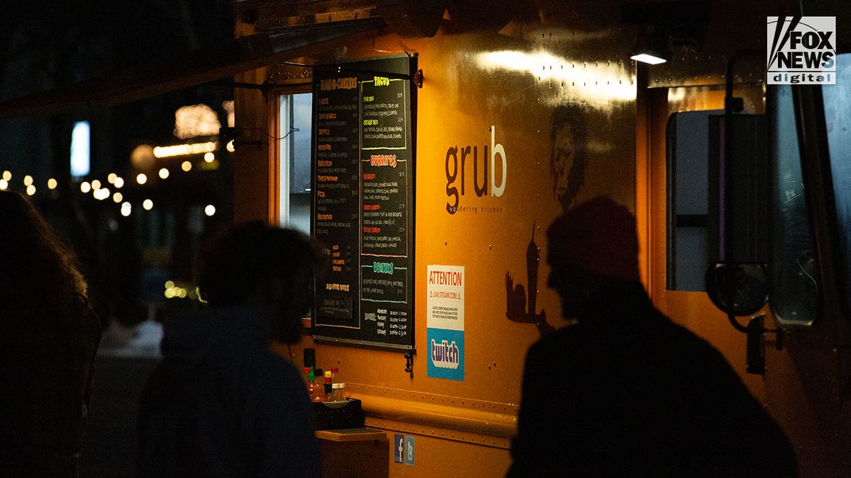 The Grub food truck is seen on Main Street in Moscow, Idaho on Friday, December 2, 2022. One of the last places that the victims of the November 13 quadruple homicide were seen was around the food truck, as captured in surveillance video.