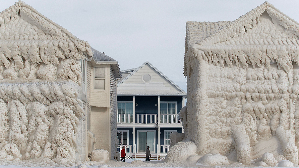 Crystal Beach Fort Erie homes frozen