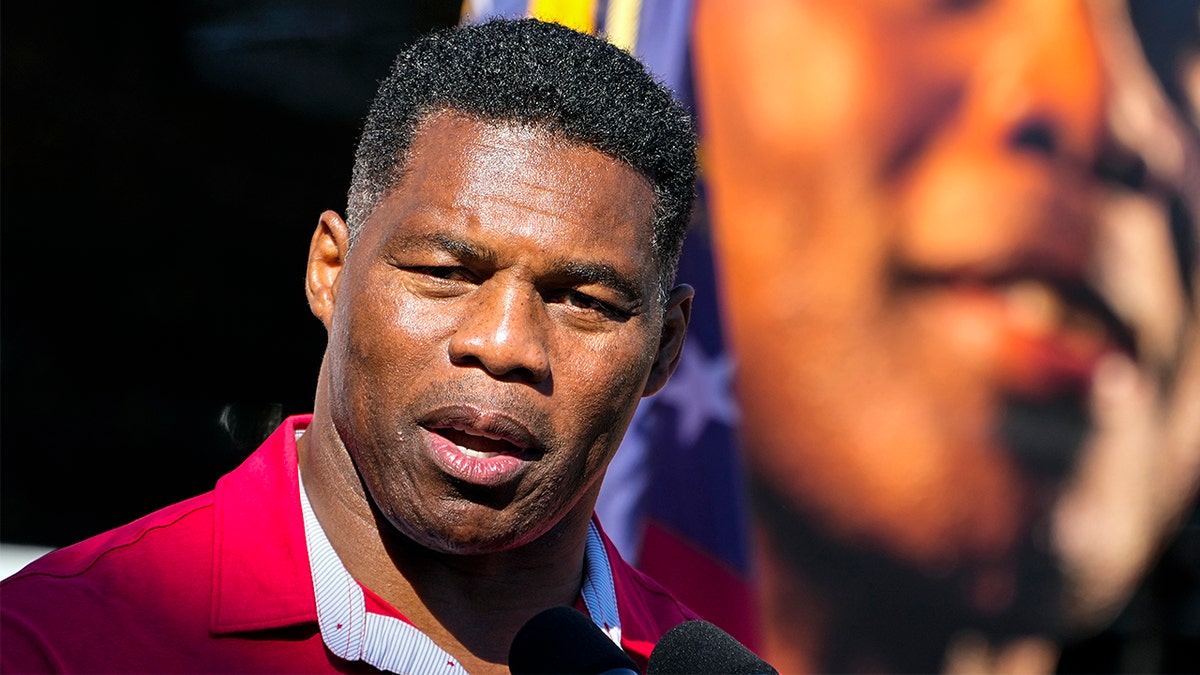 Georgia Senate candidate Herschel Walker at a campaign event