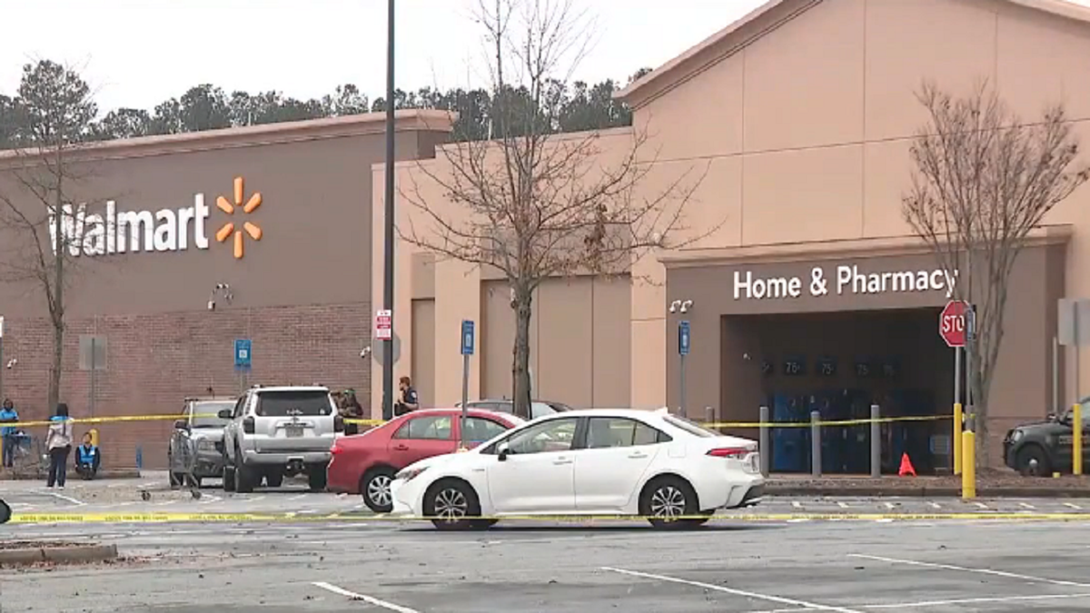 Walmart shooting Marietta, Georgia crime scene tape