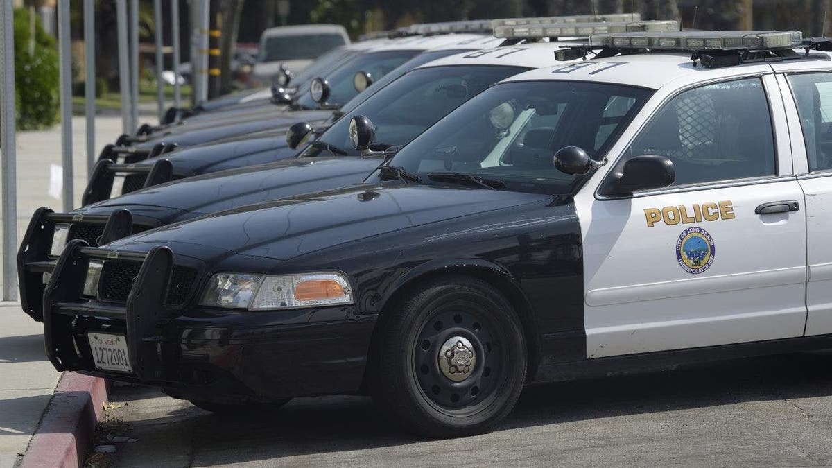 Long Beach police cars.