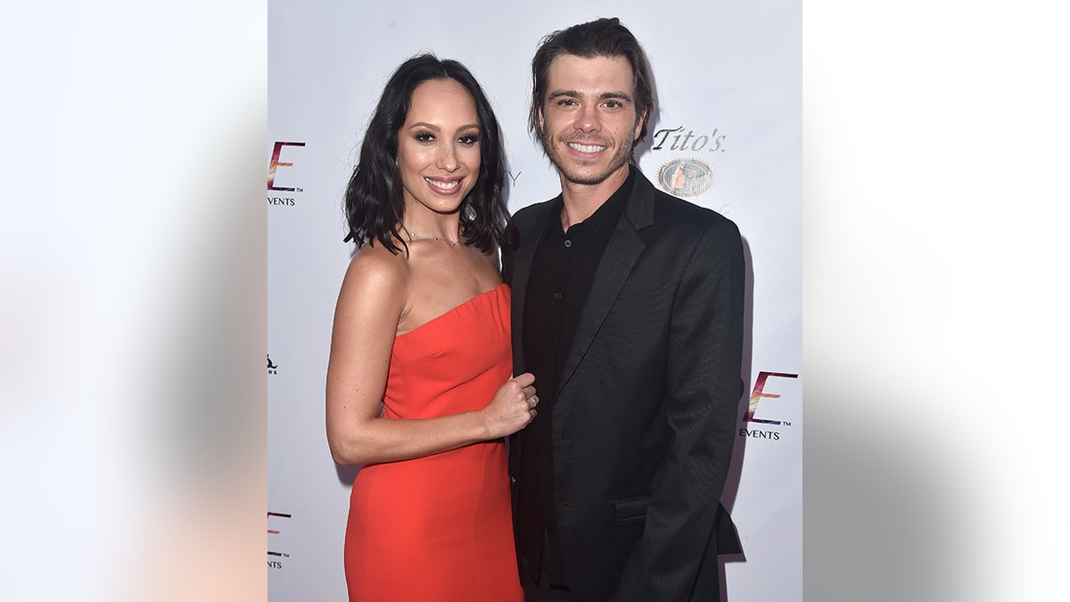 Cherly Burke and Matthew Lawrence posing together