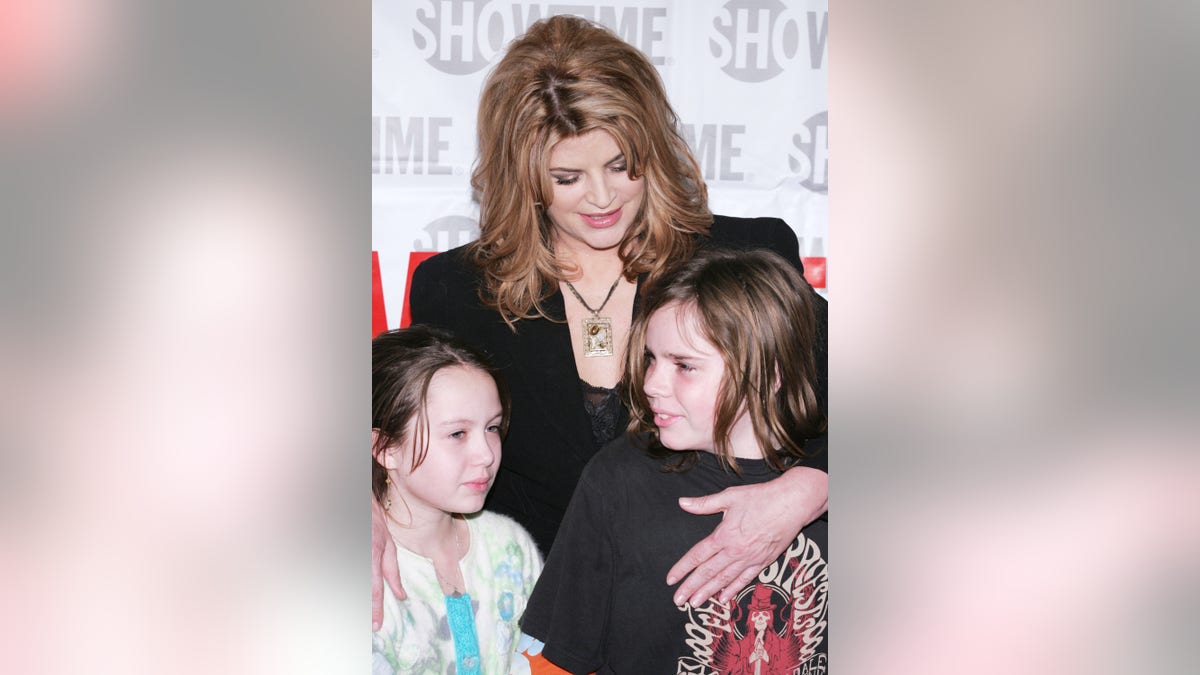 Kirstie Alley with her two kids