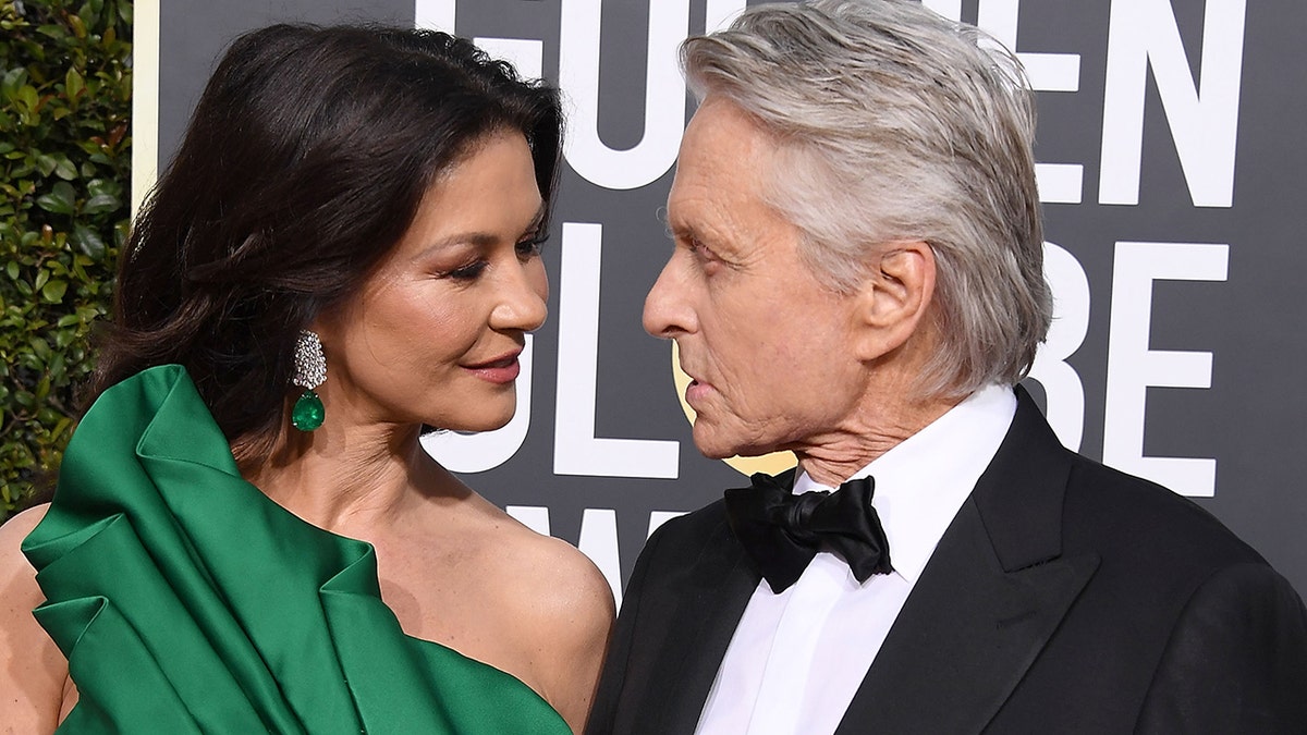 Michael Douglas and Catherine Zeta-Jones at the Golden Globes