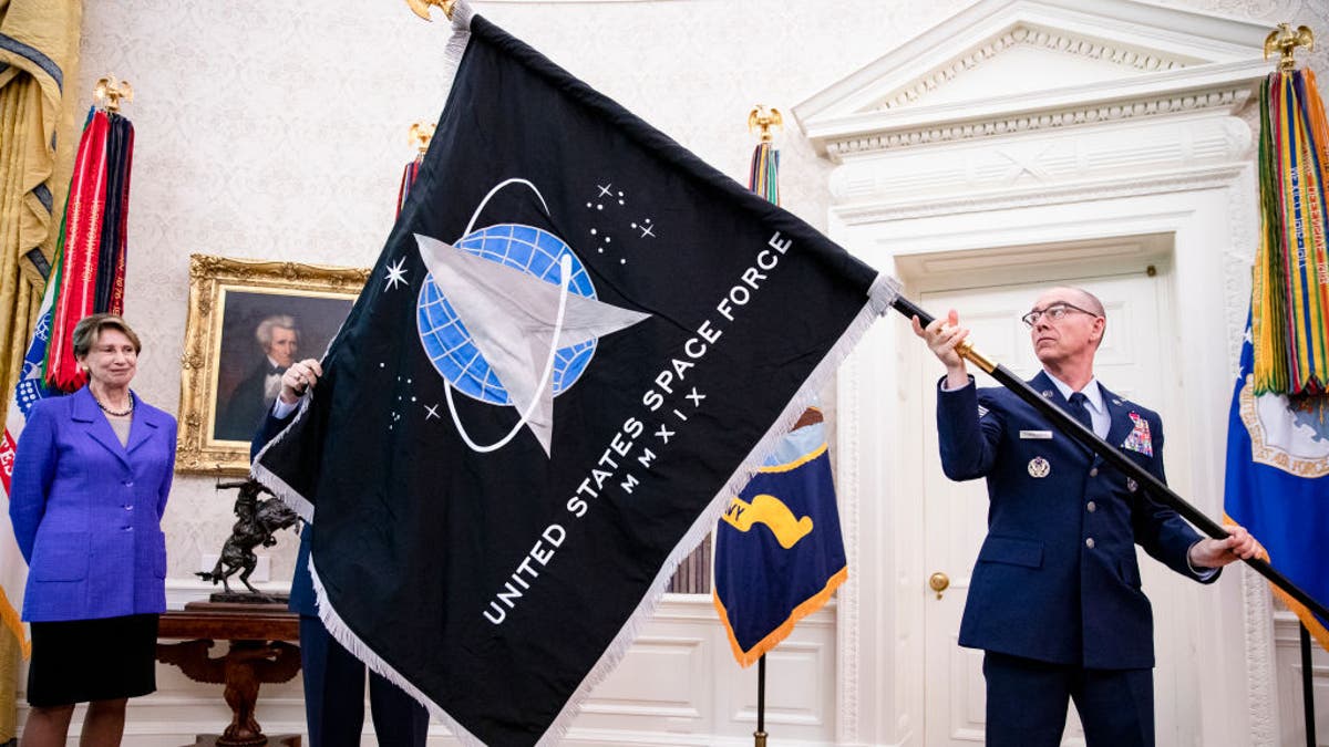 Space force flag Oval Office