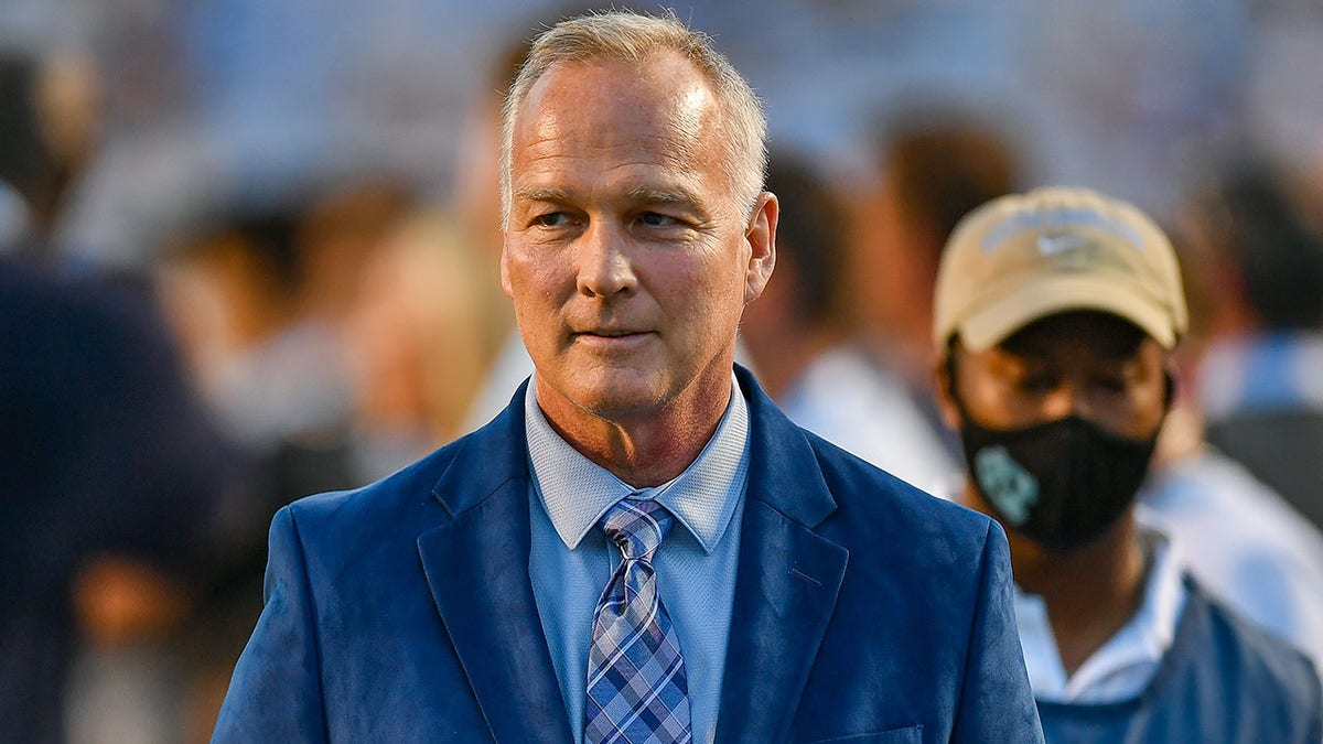 ACC Network analyst Mark Richt during a football game