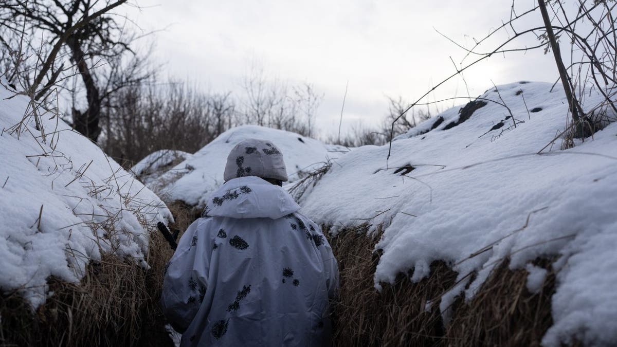 Ukraine winter trenches