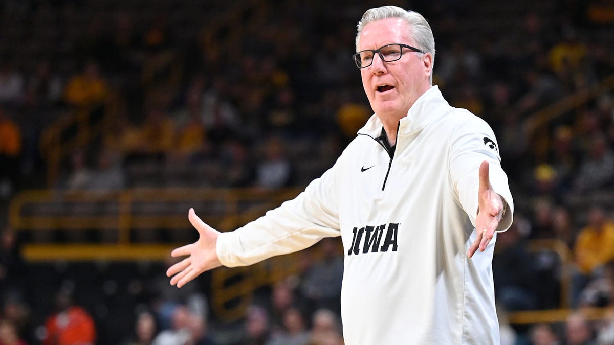 Iowa coach Fran McCaffery against Nebraska