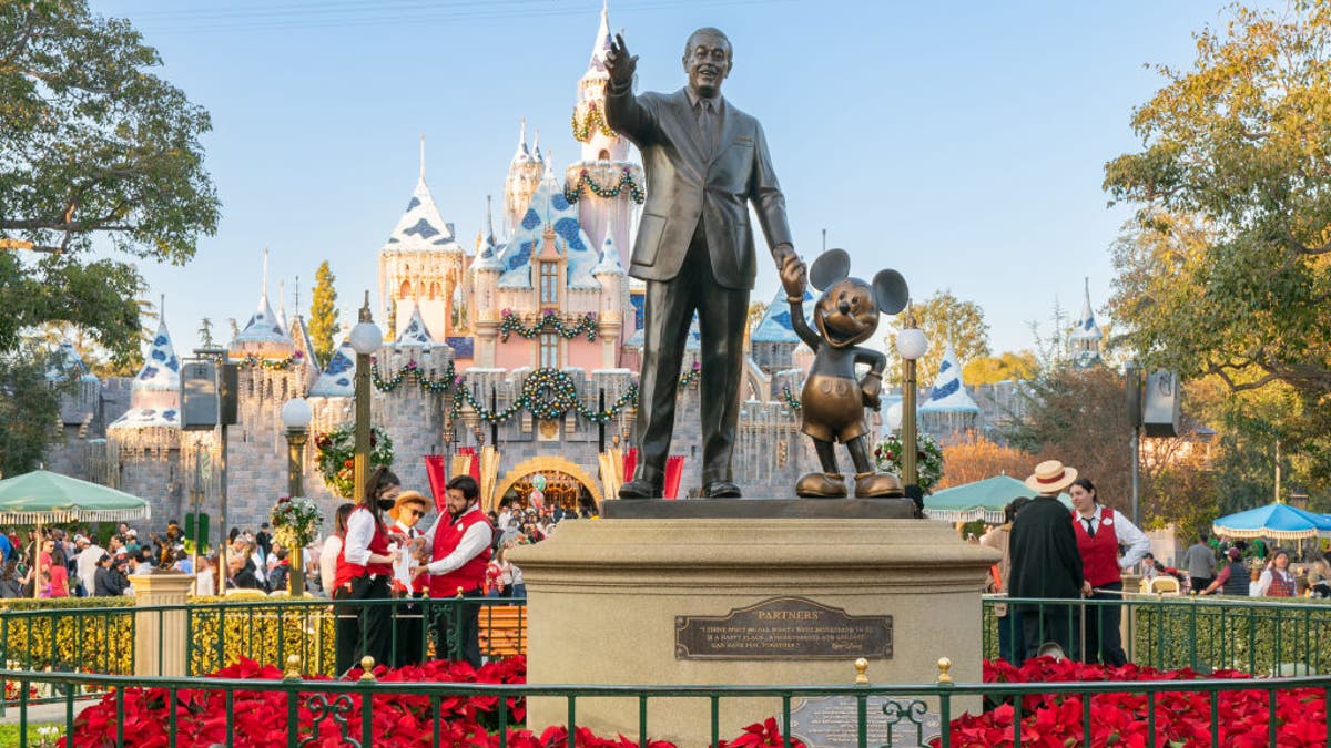 Mickey Mouse and Walt Disney statue