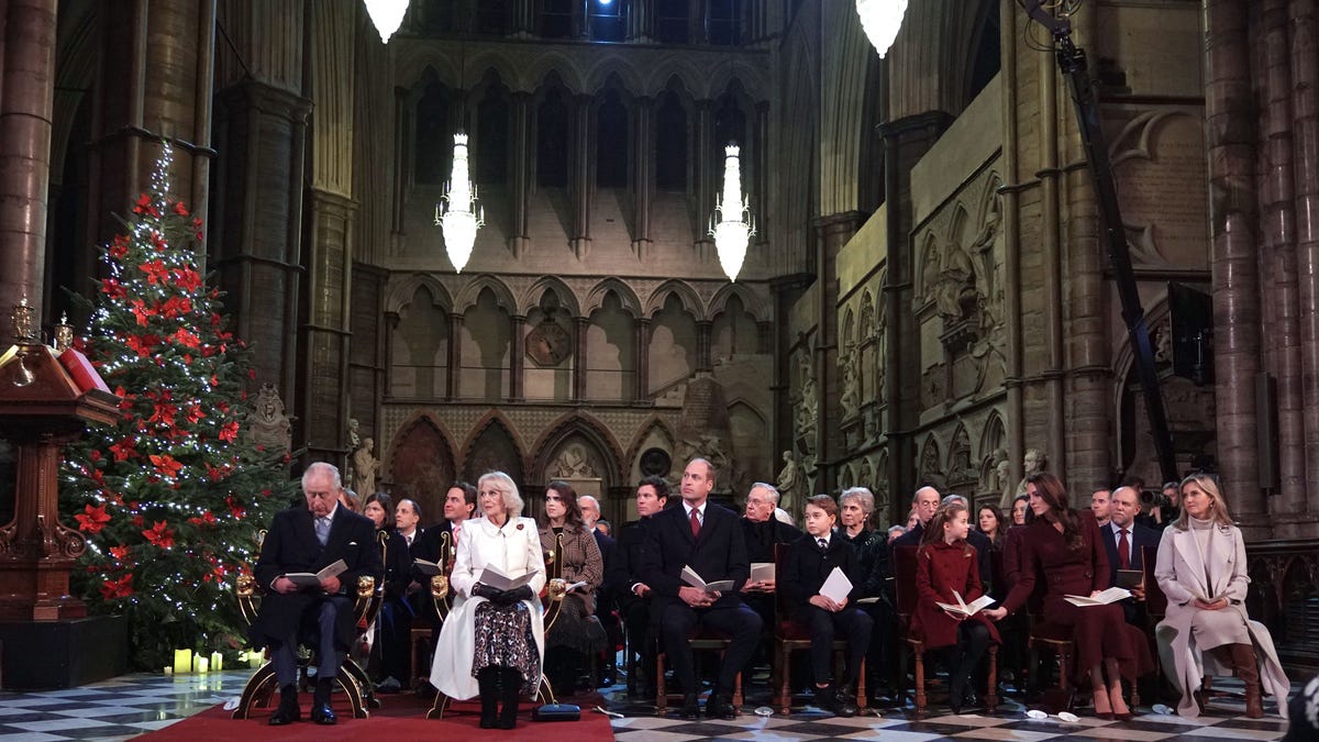 Royal family during the 'Together at Christmas' Carol Service