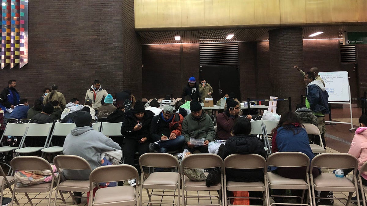 NYC migrants at Port Authority