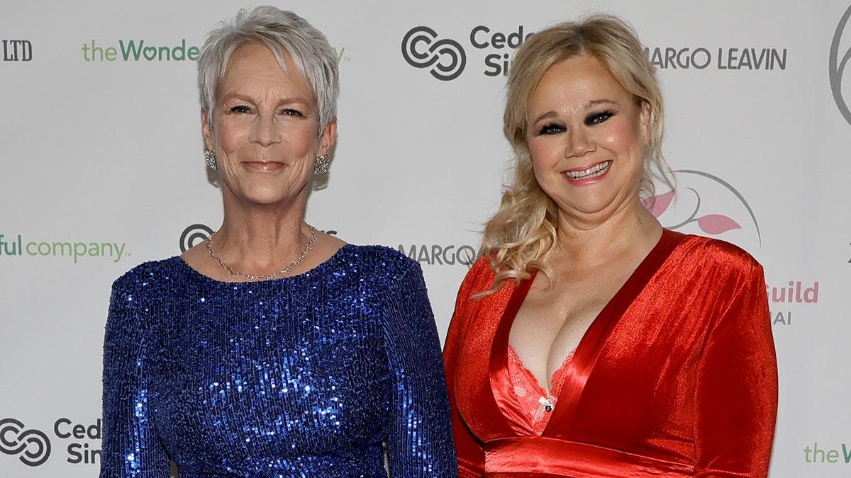 Jamie Lee Curtis and Caroline Rhea at Benefit Gala