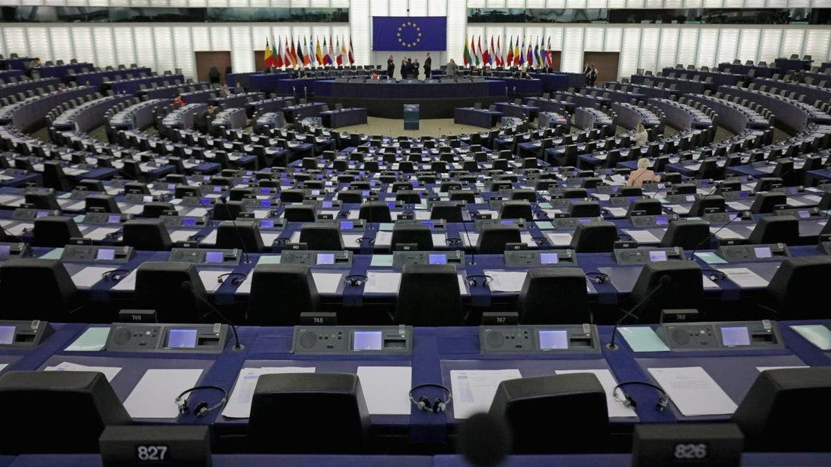 A general view of the inside the European Parliament on May 12, 2016, in Strasbourg, France.?