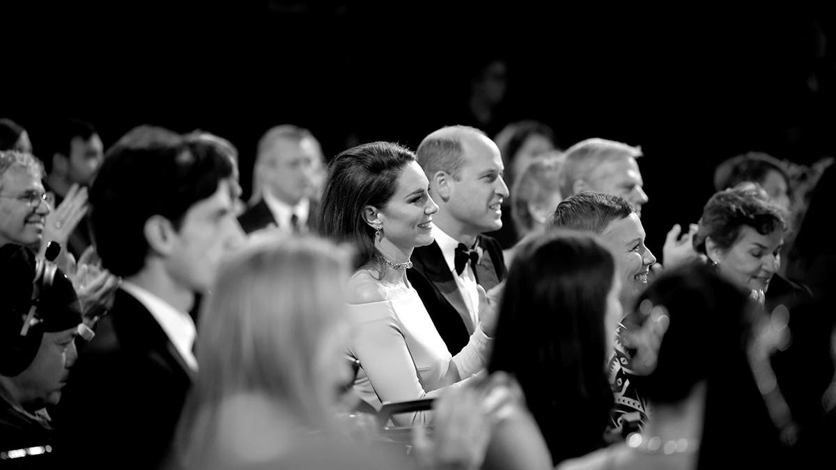 Prince William and Kate Middleton sitting together during the Earthshot Prize