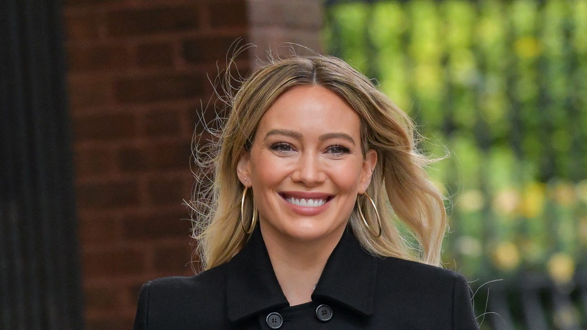 Hilary Duff smiling