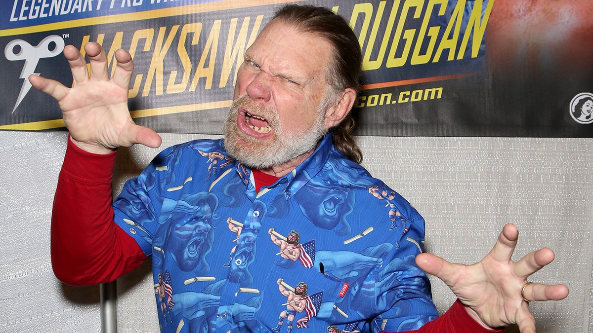 Jim Duggan at a toy convention